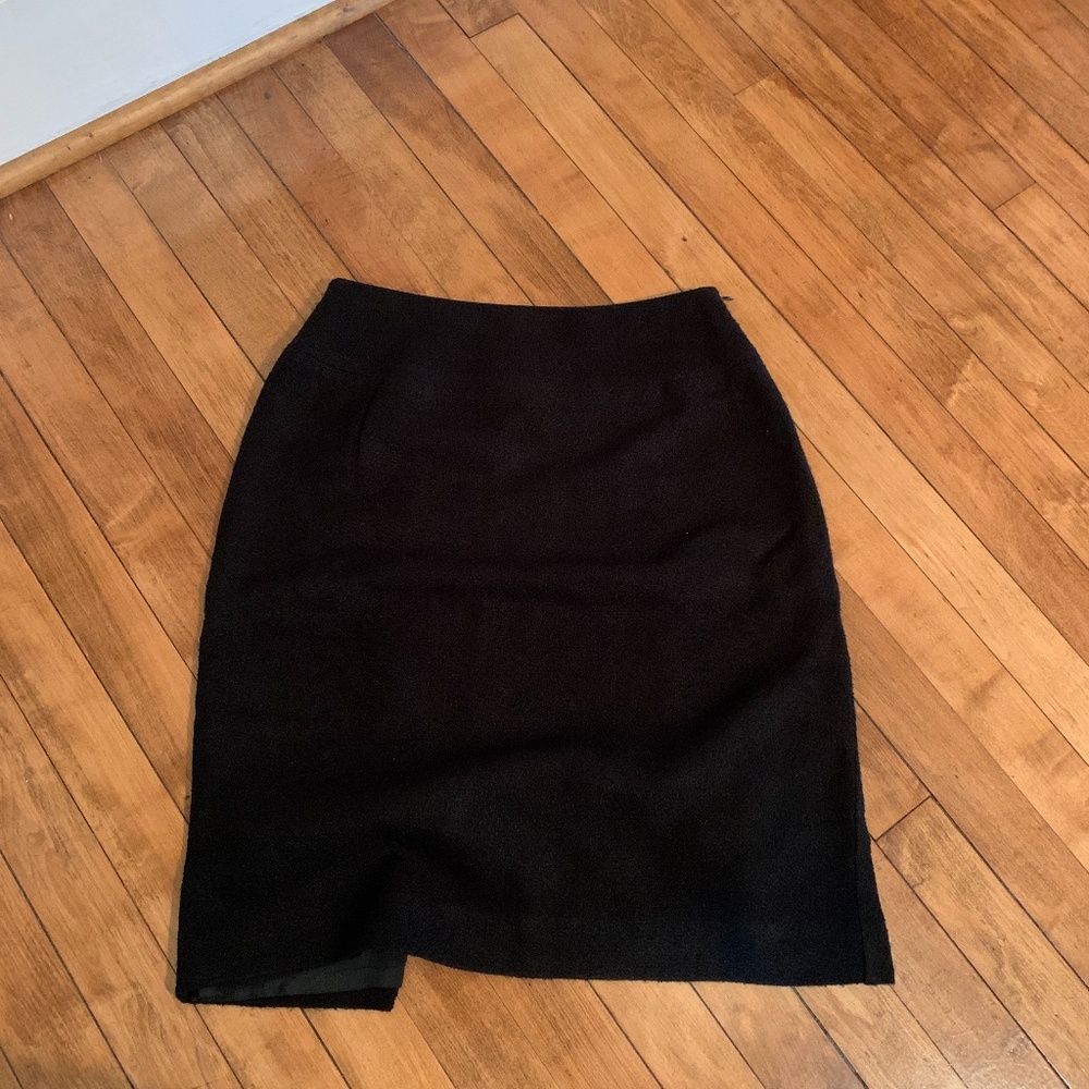 Talbots petites wool‎ blend black skirt. Fully lined . Wornnonce